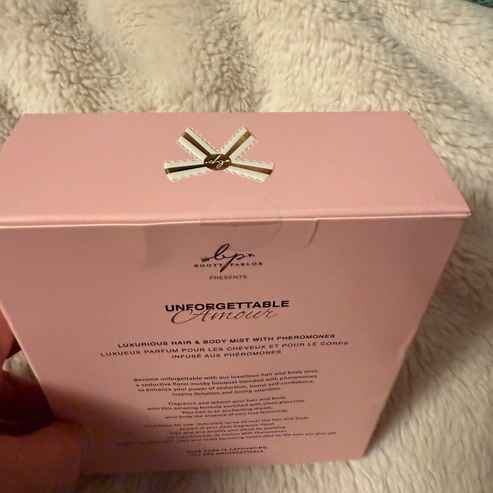 NEW Booty Parlor 1.6 oz UNFORGETTABLE AMOUR PHEROMONE Hair and Body Mist - Picture 3 of 3